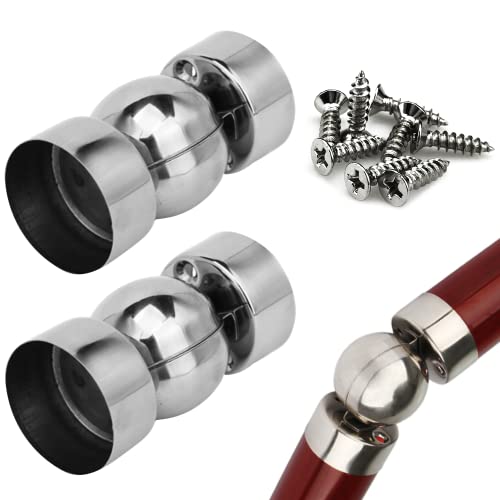 2 Connettori Per Corrimano In Acciaio Inox Da 45 Mm, Ultra Sottili Da 0,4 Mm, Accessori Per Corrimano Per Scale Universali, Accessori Per Corrimano, C