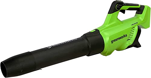 Greenworks Gd40Ab - Soffiatore A Batteria Con Modalità Cruise, Motore Brushless, 210Km/H, 15,6M³/Min, Funzione Turbo, Senza Batteria 40V E Caricabatte