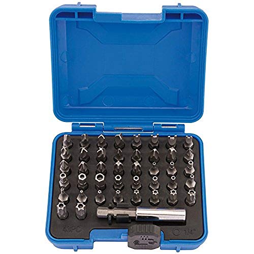 Draper 82397 - Set Di Punte Per Cacciavite Di Sicurezza, 43 Pezzi, Colore: Argento