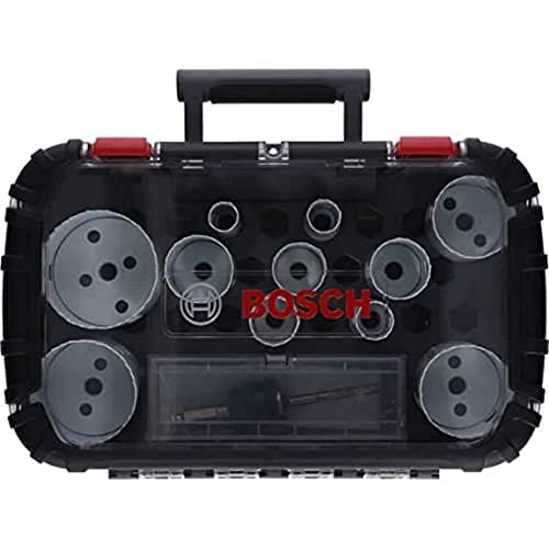 Bosch Professional Set Da 14 Pz. Seghe A Tazza Progressor For Wood & Metal (Universal, Ø 20-76 Mm, Accessorio Per Foratrice)