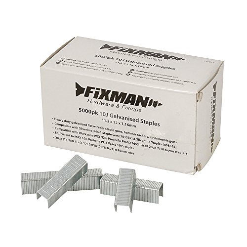 Fixman 810318 Graffette Zincate 10J, Argento, Set Di 5000 Pezzi