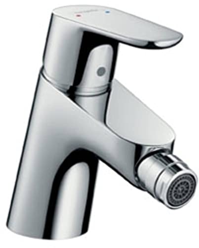 Hansgrohe Focus - Rubinetto Per Bidet Con Scarico A Tirante, Miscelatore Monocomando Per Bidet Con Altezza Bocca 54 Mm, Cromo