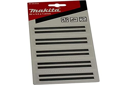 Makita D-35302 - Set De 5 Paquetes De 2 Mini-Cuchillas Tipo Hm De 82 Mm Para Cepillos