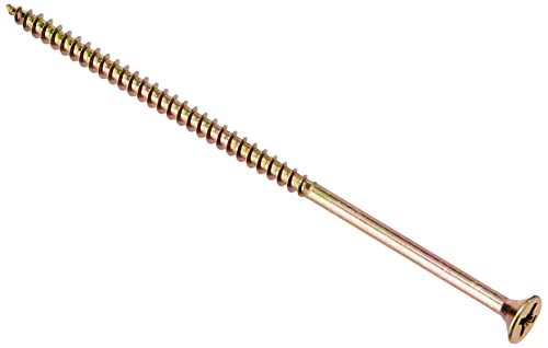Bargainscrews - Confezione Da 100 Viti Multiuso, Ideali Per Essere Impiegate Su Pannelli Truciolari, Mdf, Pvc E Legno 5 X 120 Mm