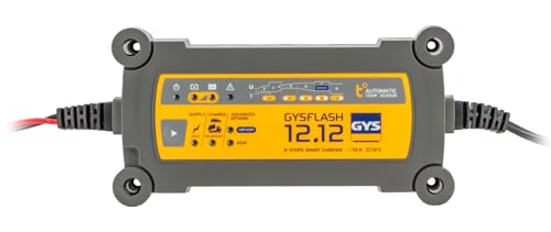 Gys, Gysflash 12.12, Caricatore/Mantenitore Di Carico, Inverter, 230V, Fornito Con Morsetti Di Collegamento, 029392