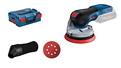Bosch Professional 18V System Levigatrice Rotoorbitale A Batteria Gex 18V-125 (Incl. Platorello (125 Mm), 1 Carta Abrasiva, Sacchetto Raccoglipolvere,