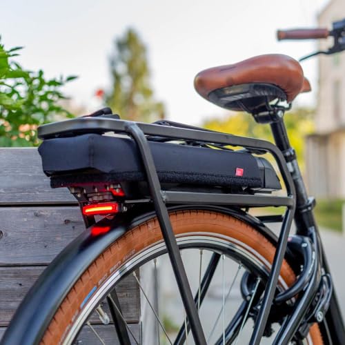 Fahrer Akku Cover Bosch A/P Gepäckträger, Portapacchi Protezione Unisex Adulto, Nero, Taglia Unica