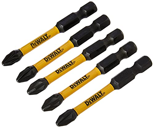 Dewalt Dt7391T-Qz Inserti Per Avvitatore A Impulsi Impact Torsion Extreme, Attacco 1/4", 50 Mm Pz2, Confezione Da 5 Pezzi