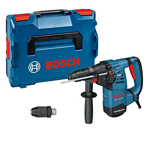 Bosch Professional Martello Perforatore Gbh 3-28 Dre (Incl. Asta Di Profondità 210 Mm, Panno, Mandrino A Cambio Rapido 13Mm, Mandrino Sds Plus, Impugn
