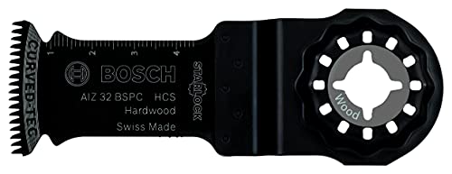 Bosch Professional 10X Hcs Lama Per Tagli Dal Pieno Aiz 32 Bspc, Per Legno Duro, 50 X 32 Mm, Accessori Utensili Multifunzione