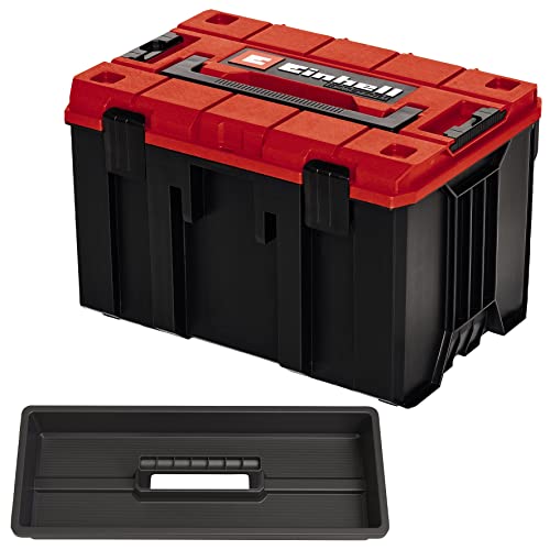 Einhell Sistema Di Valigette Originale E-Case M (Max. 90 Kg, Stoccaggio E Trasporto Universale Di Accessori E Utensili, Collegabile, Valigette Impilab