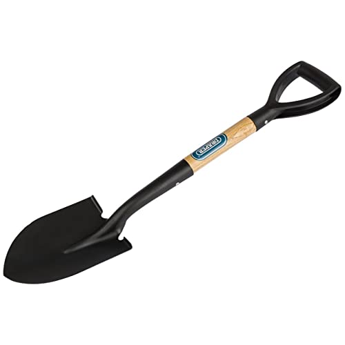 Draper, 15072, Mini Pala A Punta Arrotondata, Con Manico In Legno, Nero, 15072, 0V