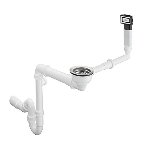 Hansgrohe D16-10 Troppopieno E Scarico Manuale Per Vaschetta Singola Granito, Cromo, 43927000