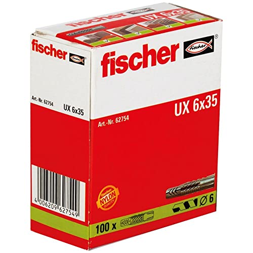 Fischer Ux6 - Confezione Di 100 Tasselli Universali