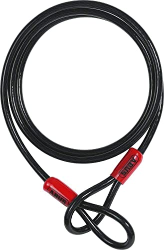 Abus Cavo Ad Anello Cobra 5/75 - Cavo In Acciaio Rivestito Plastica Sicurezza Per Accessori Di Biciclette E Moto Lunghezza 75 Cm, Spessore 5 Mm