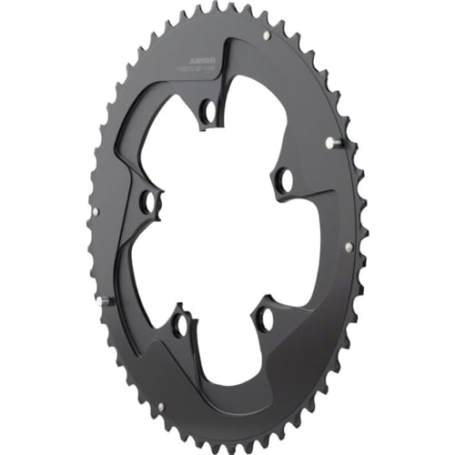Sram Road B2 X-Glide Yaw 11 Velocità S2 110 Alum5Mm Blast 2-Pin (52-36), Corona Unisex-Adulto, Nero, 11Spd 52T
