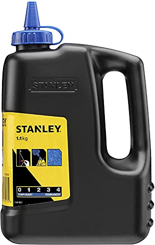 Stanley 1-47-917 Flacone Polvere Per Tracciare, 1000 G, Blu