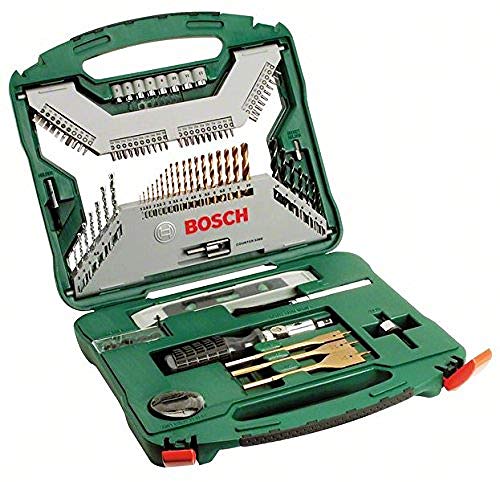 Bosch Accessories Set Da 100 Pezzi Di Punte E Bit Avvitamento In Titanio X-Line, Verde