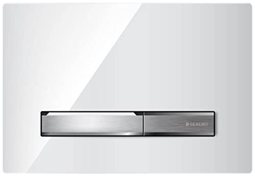 Geberit 115788112 Placca Di Comando, Cromo/Bianco