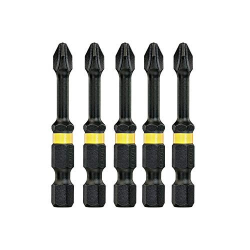 Dewalt Dt7997T-Qz Inserti Per Avvitatore A Impulsi Impact Torsion Extreme, Attacco 1/4", 50 Mm Ph1, Confezione Da 5 Pezzi