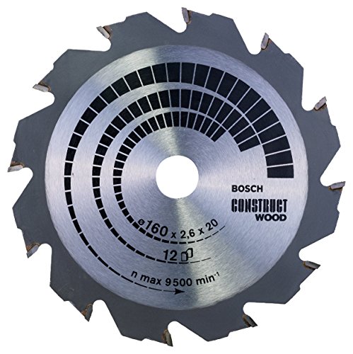 Bosch Professional Construct Wood 160X2.6X20/16D: 12Fwf