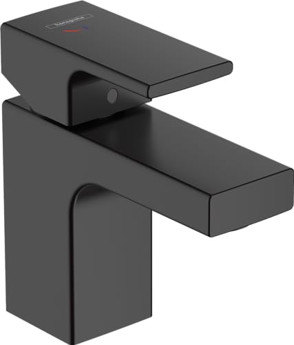 Hansgrohe Vernis Shape Miscelatore Monocomando Lavabo 70 Coolstart Con Saltarello, Nero Opaco, 71593670