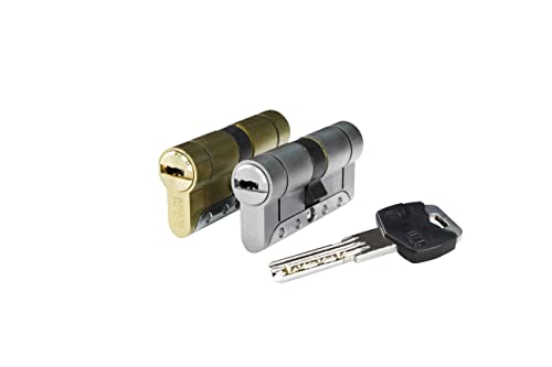Cilindro Iridium M Irm3030N Níquel 60Mm (30+30Mm) Leva Larga 15Mm Con 5 Llaves De Seguridad. Ifam