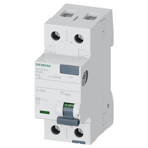 Interruptor Diferencial 5Sv, 70Mm, Clase Ac, 2 Polos, 63A, 30Ma