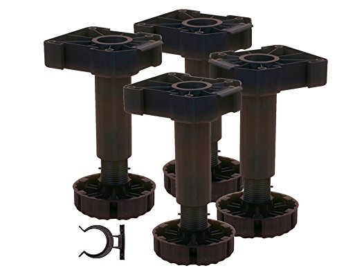 Ph (Paul Henke Gruppo) 3221568 4 Set Base Regolazione Altezza 150 Mm Da Avvitare