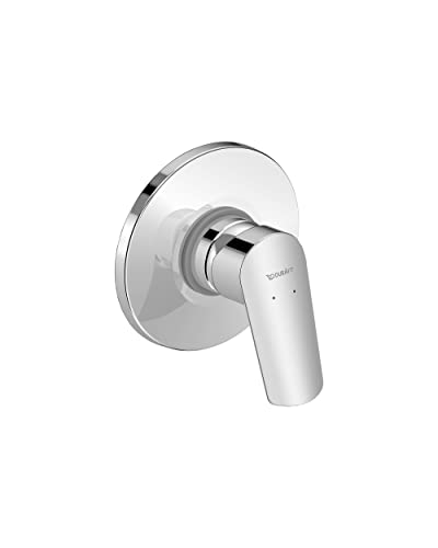 Duravit No.1 Set Miscelatore Monocomando Vasca Doccia Per 1 Utenza, Incluso Corpo Incasso A Parete, Rubinetto Bagno, Cromo