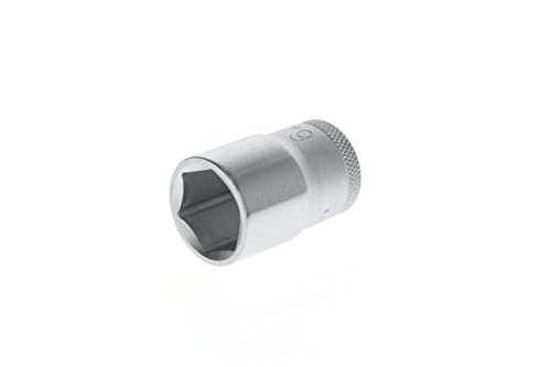 Gedore Inserto Per Chiave A Bussola, Attacco 1/2 Pollici, 12.5 Mm, Bocca Esagonale, Chiave A Bussola 19 Mm, Utensile, 19 19, Acciaio Cromato
