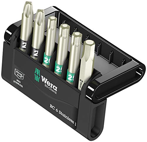 Wera, Bit-Check 6 Stainless 1 Sb, 6 Pezzi