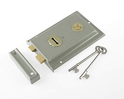 Yale Yalp334Gry Serratura Per Cerchioni, Adatta Per Porte Interne, Capannoni E Cancelli, Grigio, 156 X 104 Mm (6 X 4 Inch)
