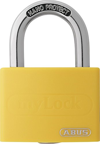 Candado Aluminio Mylock 40Mm Amarillo Blister