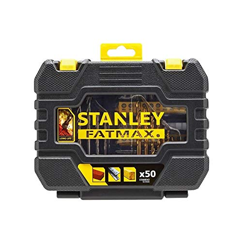 Stanley Sta88542-Xj Juego De 50 Piezas Para Taladrar Y Atornillar, Giallo