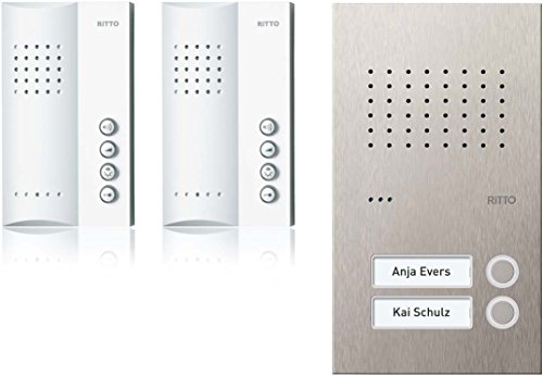 Ritto, Set Per Citofono Interno Ed Esterno Acero Pur, Rge1818425