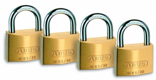 Abus - Lucchetti 65/30, Confezione Da 4