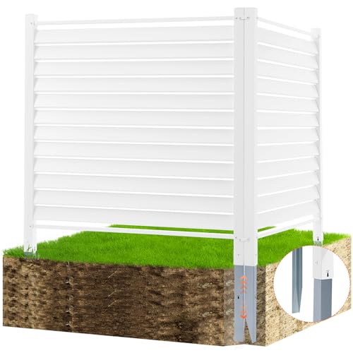 Vevor Schermo Per La Privacy Da Esterno, Recinzione 1220X1220Mm Per Cortile Per Condizionatore D'Aria, Recinzione Per Attrezzature Per Piscina In Vini