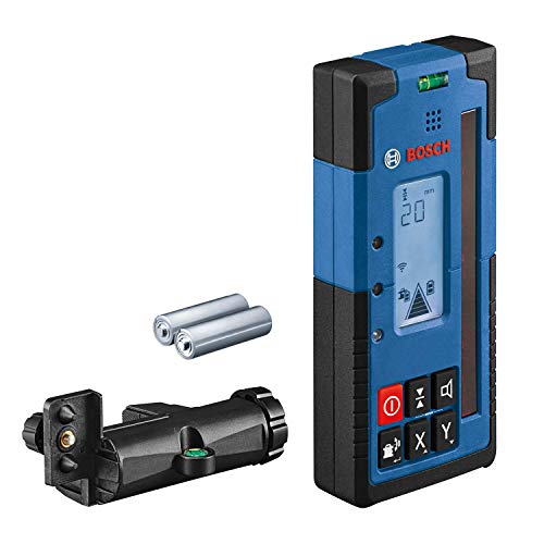 Bosch Professional Measurement Ricevitore Laser Lr 60 (Staffa Ricevitore Rb 60, 2 Batterie Aa, Portata: Raggio Fino A 300 M, Ideale Per Laser A Rotazi