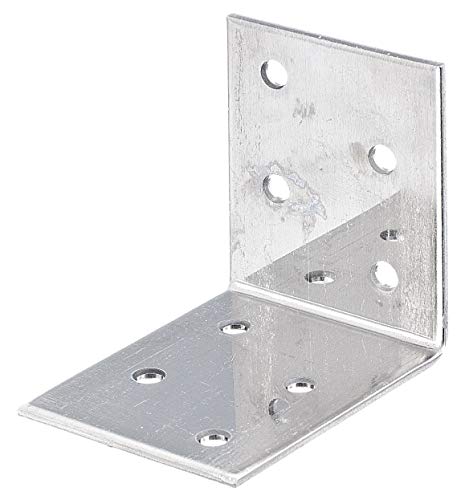 Gah-Alberts 335205 Squadretta Di Giunzione Angolare, Acciaio, 50 X 50 X 40 Mm / 50 Pz