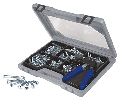 Brüder Mannesmann Tools M10965 Metal Cavity Dowel Set 188 Pieces