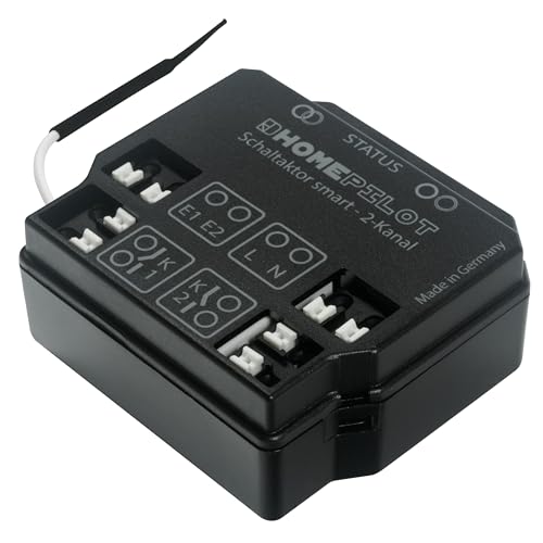 Homepilot - Attuatore Smart A 2 Canali | Attuatore Ad Incasso | Per Il Controllo Elettrico E Illuminazione | Controllo Tramite App E Telecomando In Og