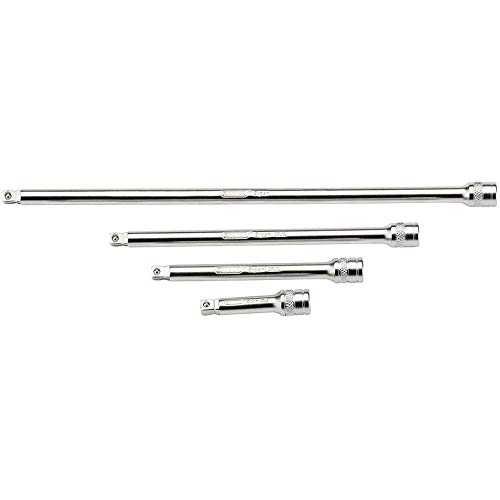 Draper 16766 1/4 Inch Quadrangolare In Cromo Satinato Prolunghe Bar 4 Pezzi Set