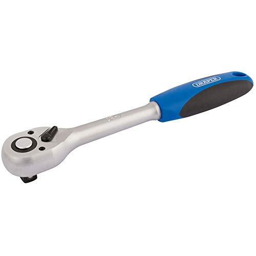 Draper Hd72 1/5,1 Cm Centimetri. Dr. 72 Tooth Chiavi A Cricchetto Reversibile Con Impugnatura Morbida, Blu