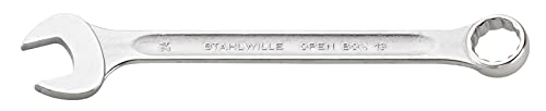 Stahlwille 50181043 13 Chiave Poligonale/Fissa, 24 Mm, Acciaio Legato Al Cromo, Argento