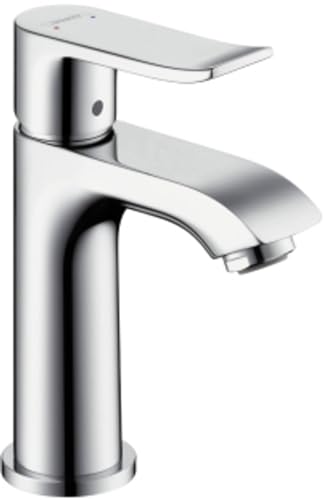 Hansgrohe Metris Miscelatore Monocomando Lavabo 100 Lavamani Senza Saltarello, Cromo, 31186000