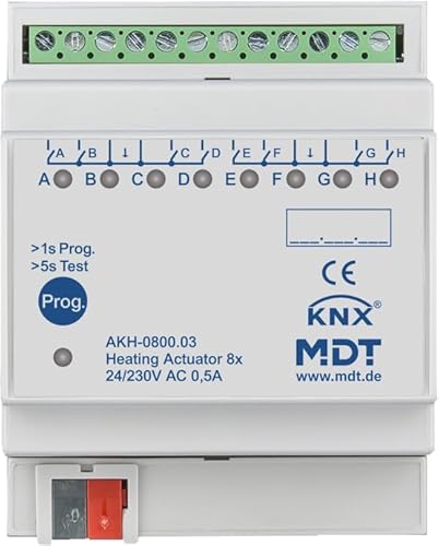Attuatore Di Riscaldamento 8 X 4Te Reg 24-230Vac Mdt Akh-0800.03
