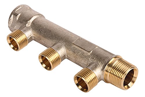 Sanitop-Wingenroth Wiroflex, Ultra-Compatto Distributore Per Sanitari E Impianti Di Riscaldamento, Stamm Tubo 3/4 Pollici, 1 Pezzi, 26053 4