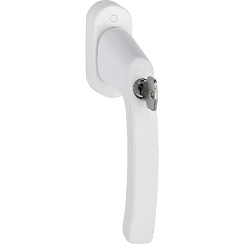 Hoppe 11715911 - Maniglia Per Finestra Liège-Secu100, Cilindrica Vk 7 X 37, Colore: Bianco