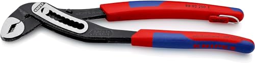 Knipex Alligator Pinza Regolabile Per Tubi E Dadi Bonderizzata Nera, Rivestiti In Materiale Bicomponente, Forma Affusolata, Incorporato Per Agganciare